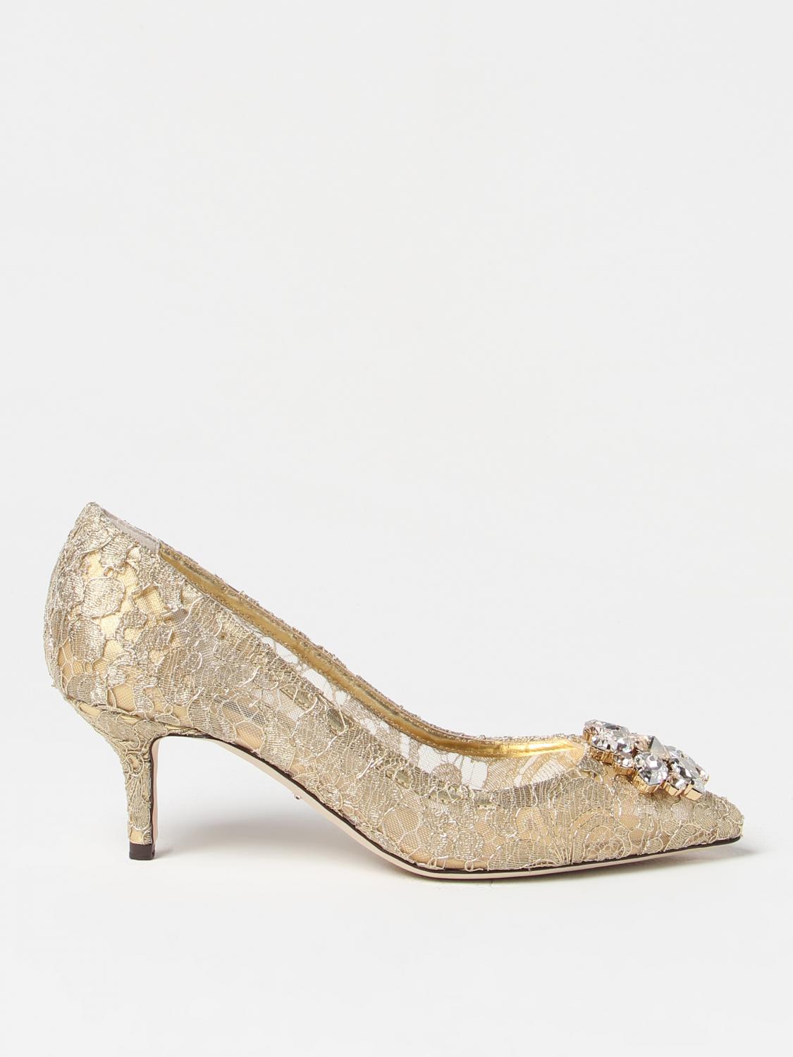 Dolce & Gabbana Court Shoes DOLCE & GABBANA Woman colour Gold