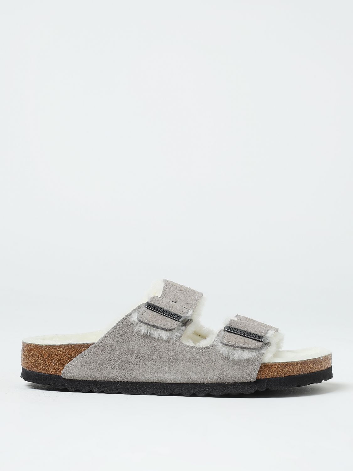 Birkenstock Flat Sandals BIRKENSTOCK Woman colour Grey