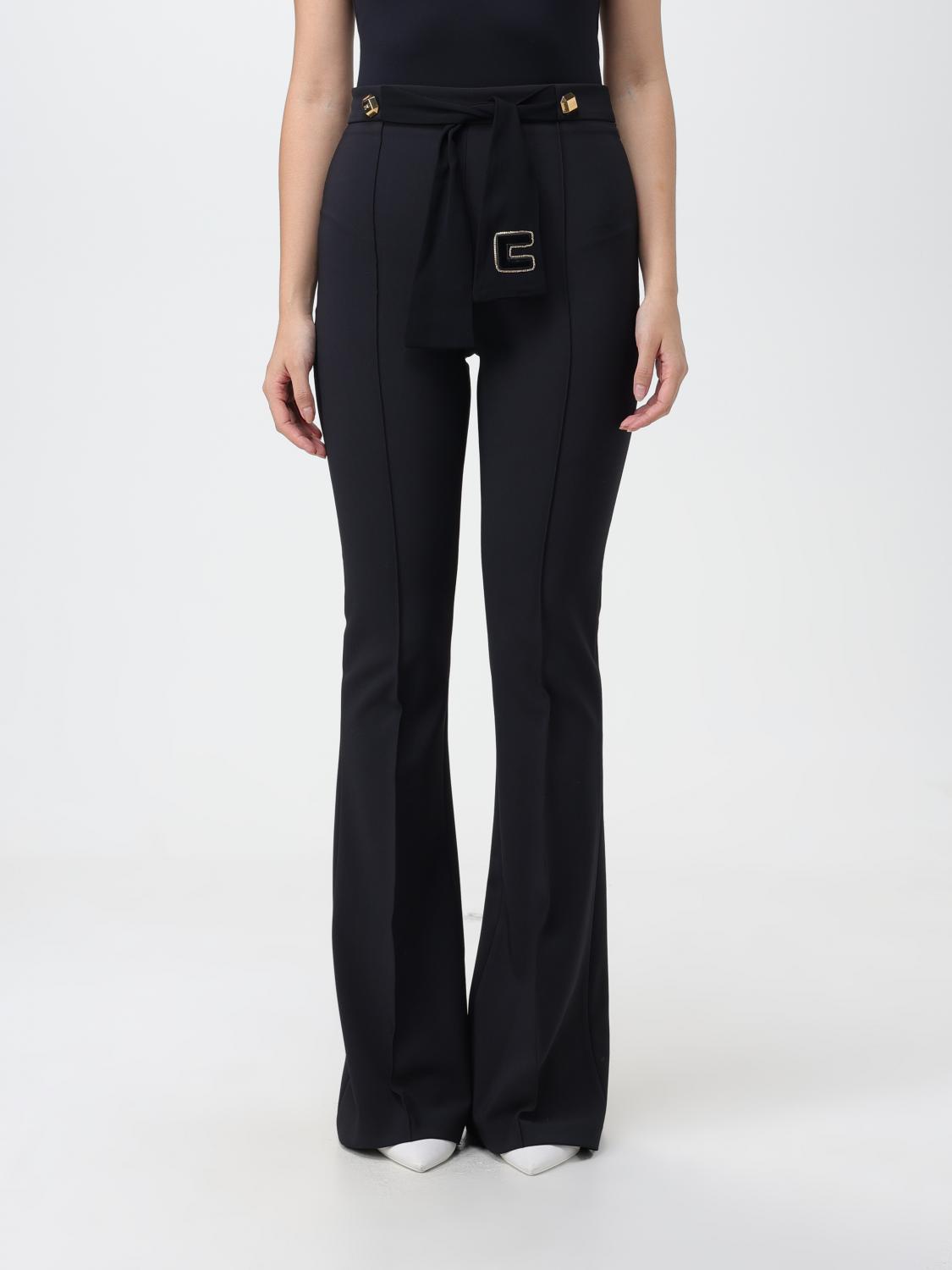 Elisabetta Franchi Trousers ELISABETTA FRANCHI Woman colour Black