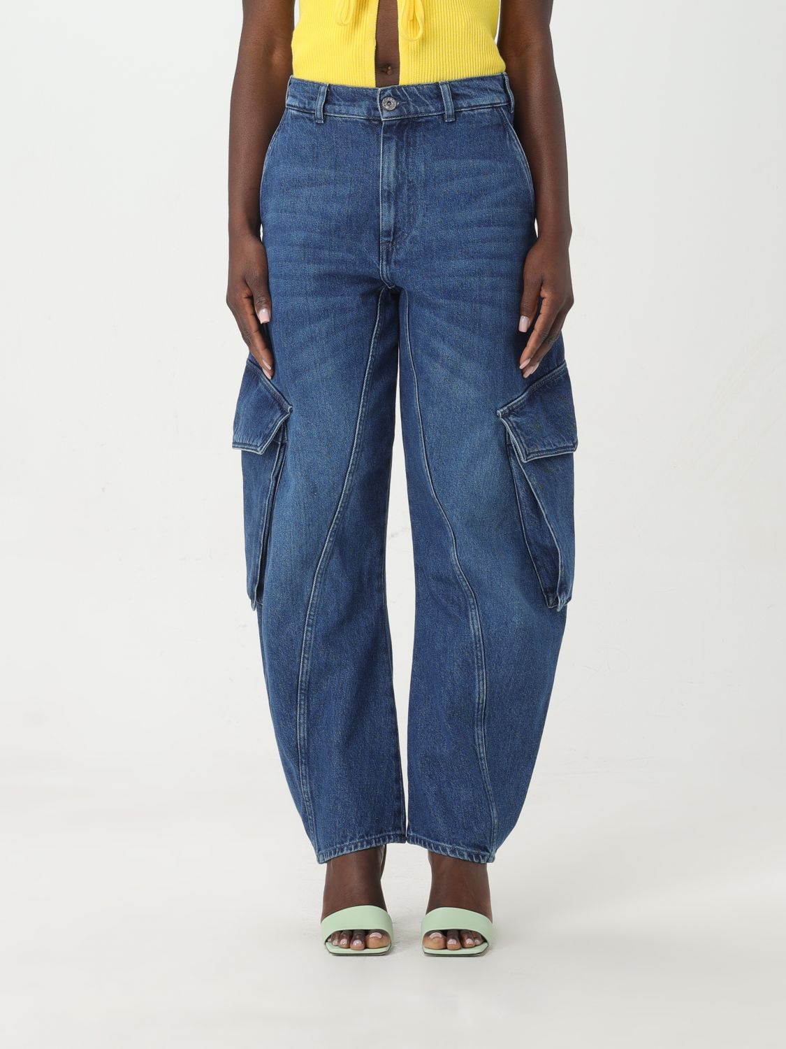 Jw Anderson Jeans JW ANDERSON Woman colour Blue