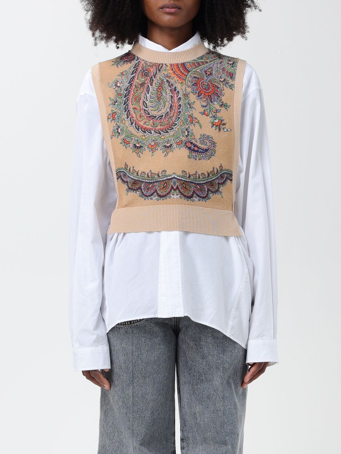 Etro Top ETRO Woman colour Beige