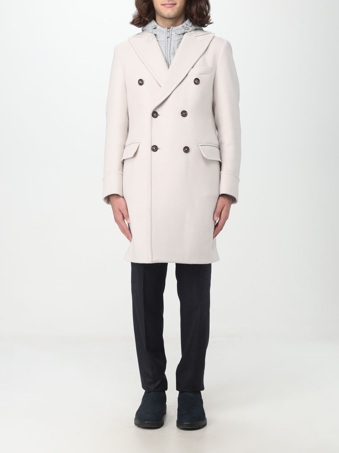 Eleventy Coat ELEVENTY Men colour Yellow Cream