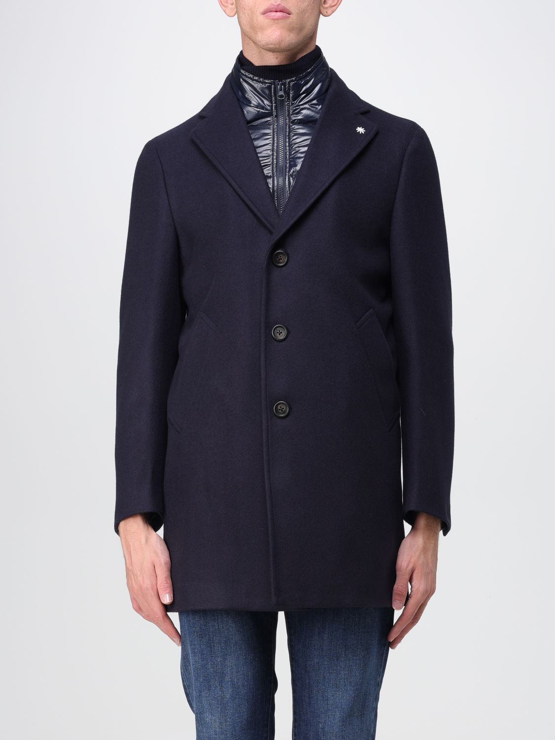 Manuel Ritz Coat MANUEL RITZ Men colour Blue