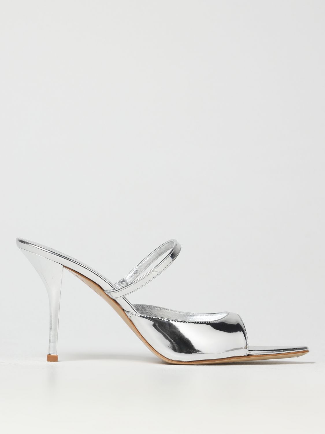 Gia Borghini Heeled Sandals GIA BORGHINI Woman colour Silver