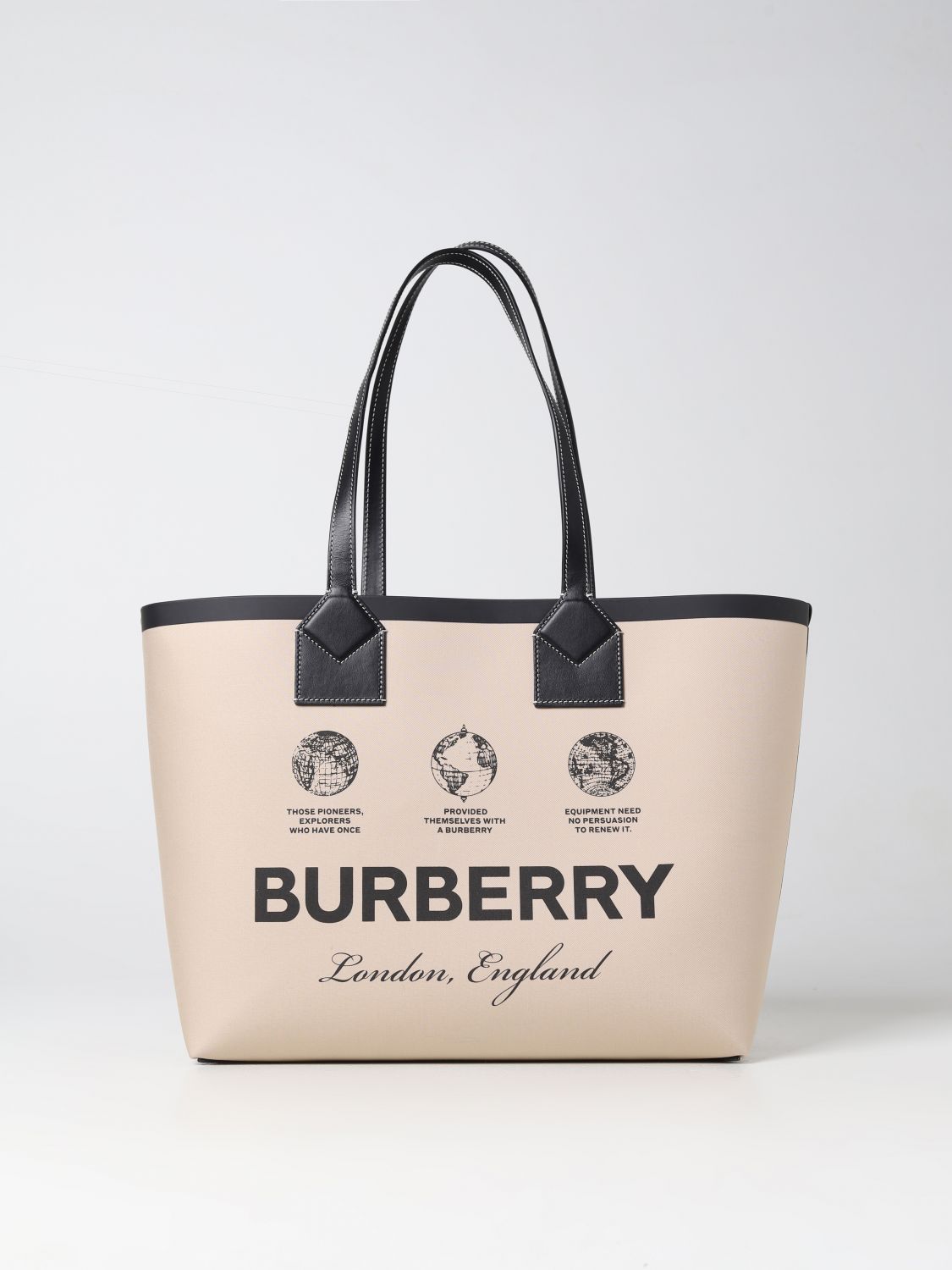 Burberry Tote Bags BURBERRY Woman colour Beige