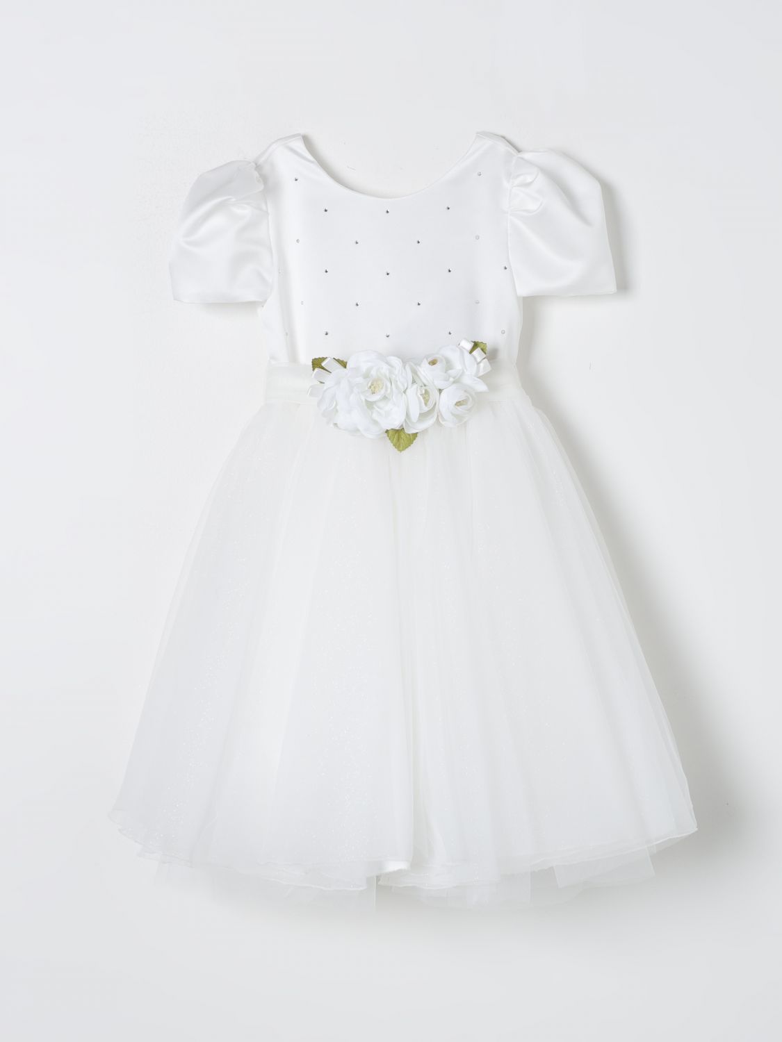 Monnalisa Dress MONNALISA Kids colour Yellow Cream