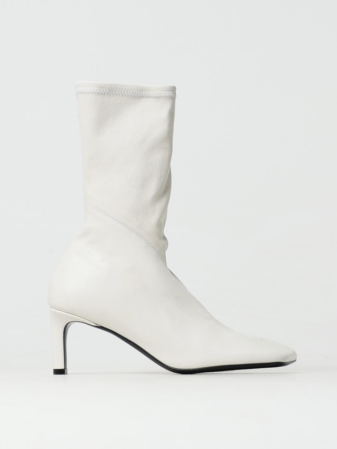 Jil Sander Flat Ankle Boots JIL SANDER Woman colour White