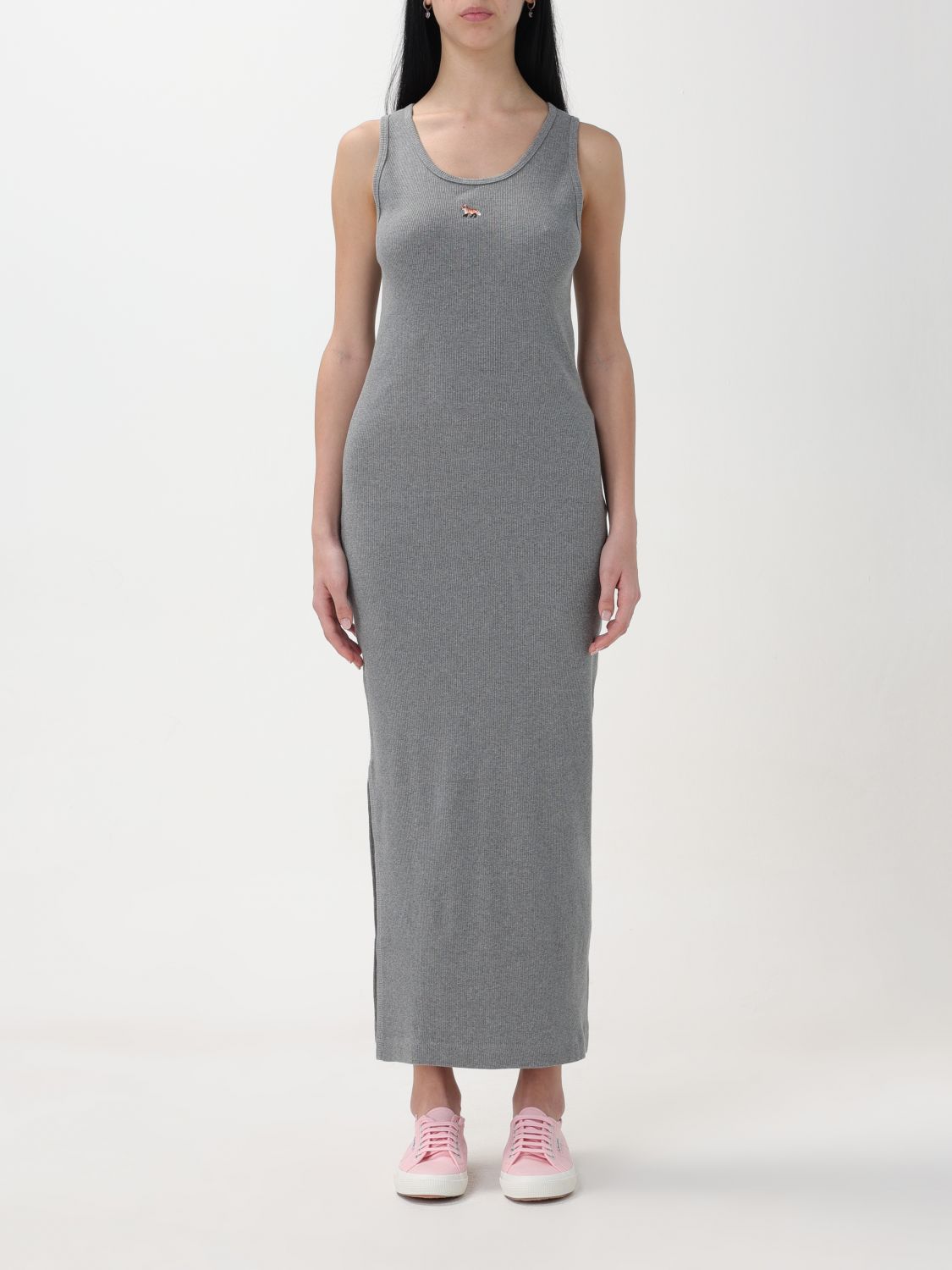 Maison Kitsuné Dress MAISON KITSUNÉ Woman colour Mouse Grey