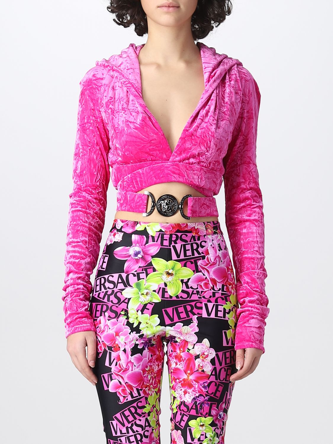 Versace Sweatshirt VERSACE Woman colour Fuchsia