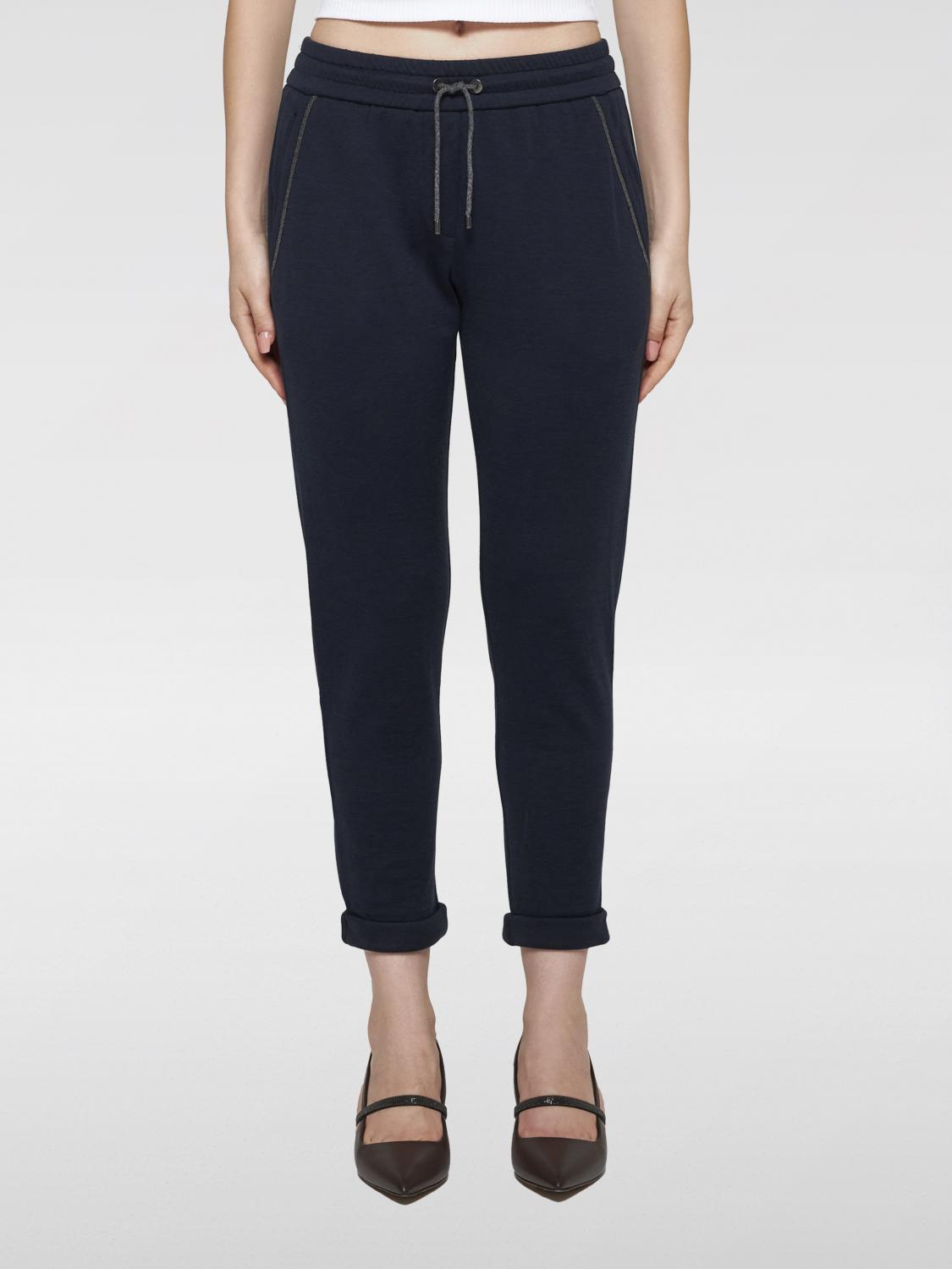 Brunello Cucinelli Pants BRUNELLO CUCINELLI Woman color Blue