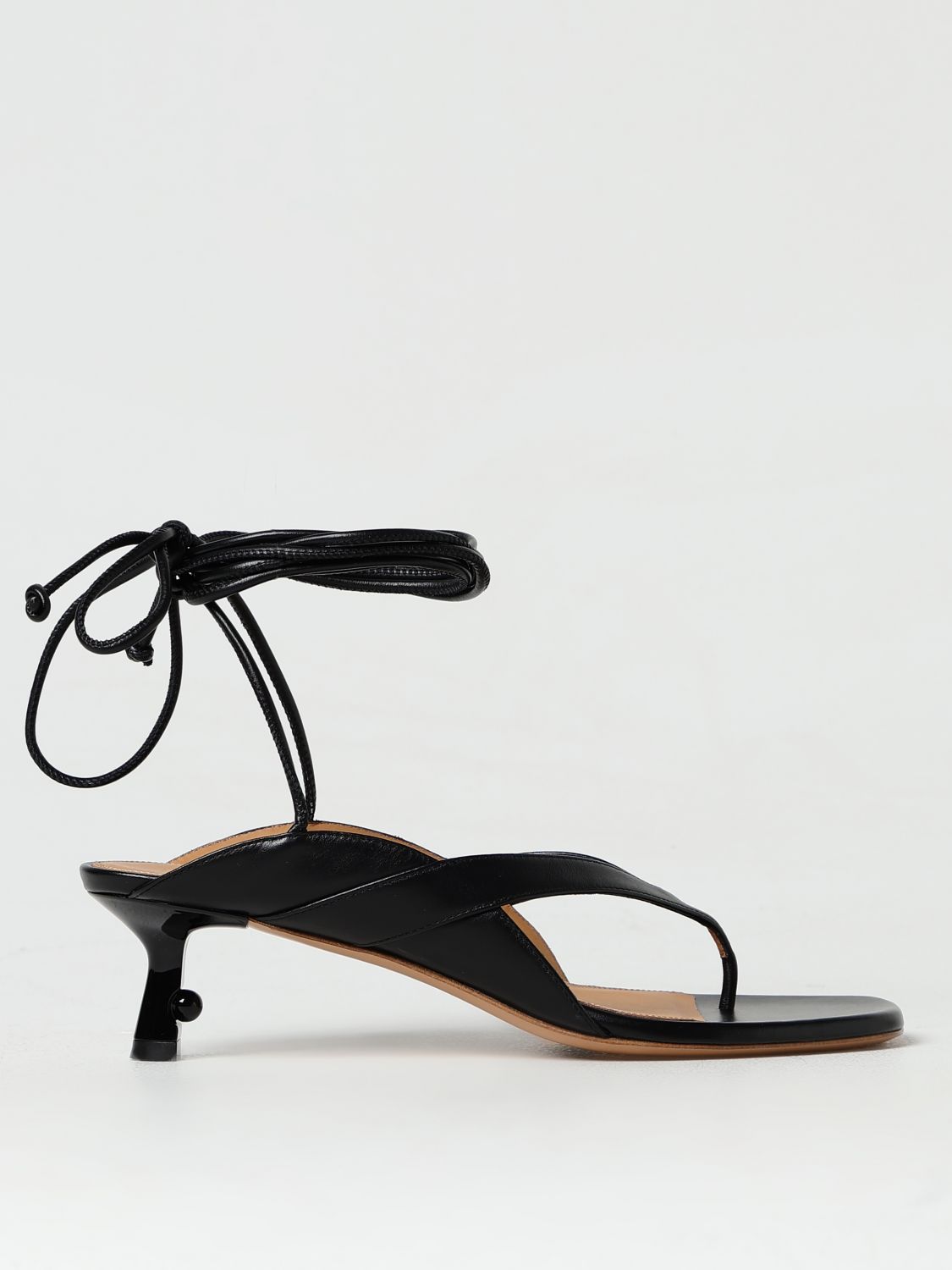 OFF-WHITE Flat Sandals OFF-WHITE Woman colour Black