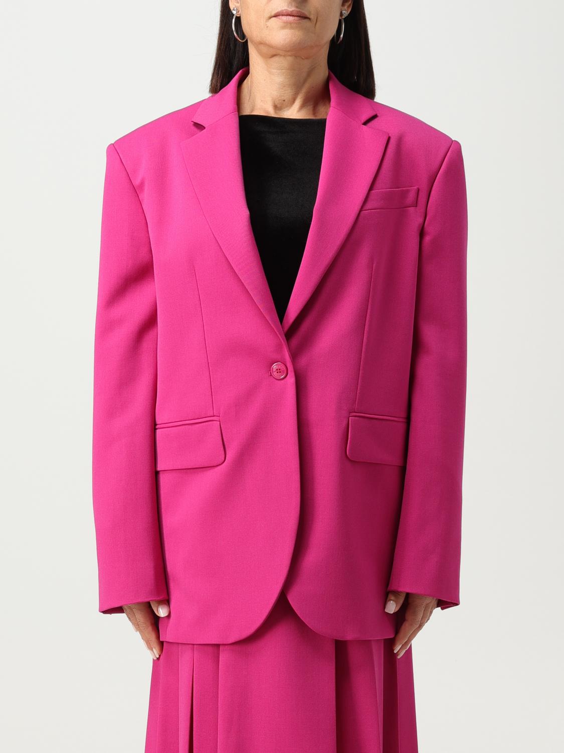 Moschino Jeans Blazer MOSCHINO JEANS Woman colour Fuchsia