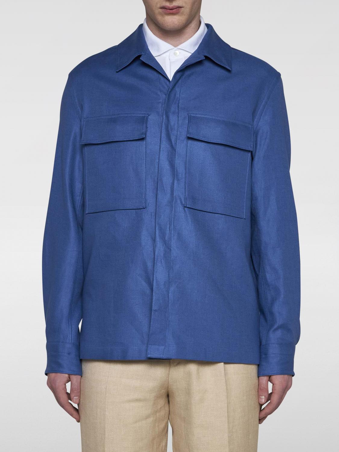 zegna Shirt ZEGNA Men color Blue 1