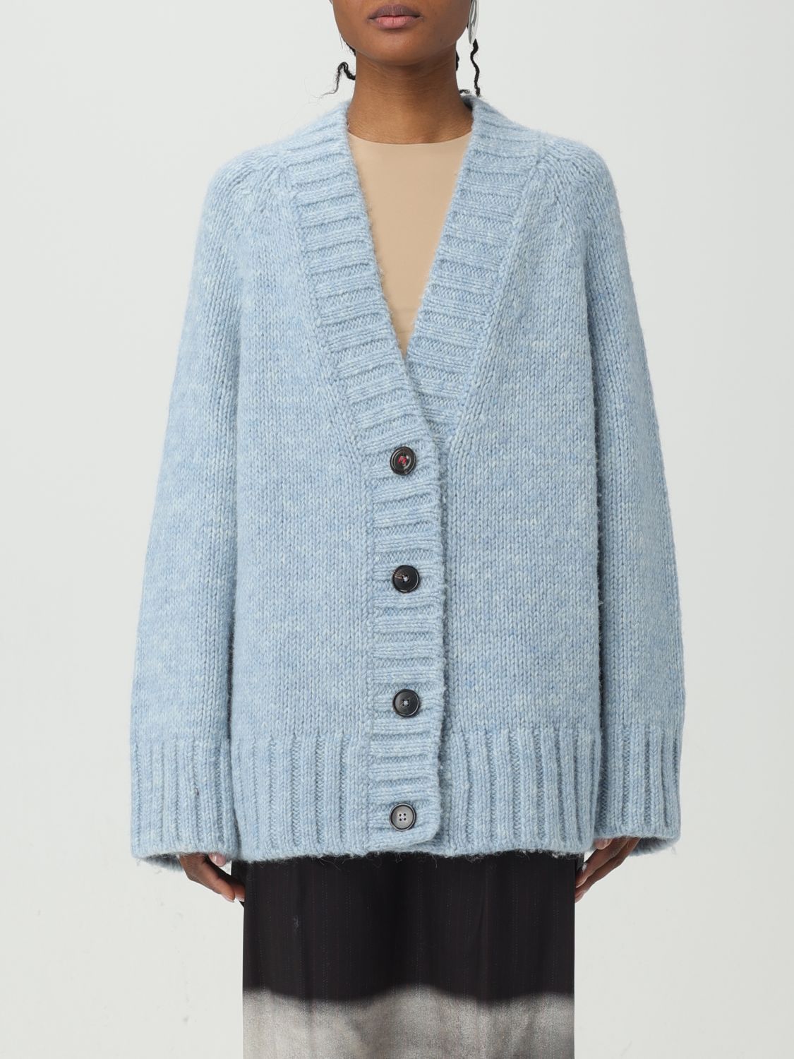 Maison Margiela Cardigan MAISON MARGIELA Woman colour Blue