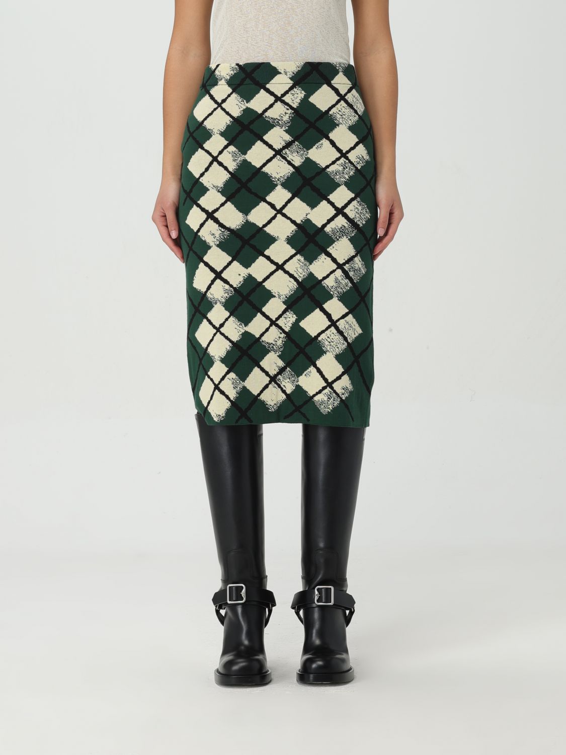 Burberry Skirt BURBERRY Woman colour Green