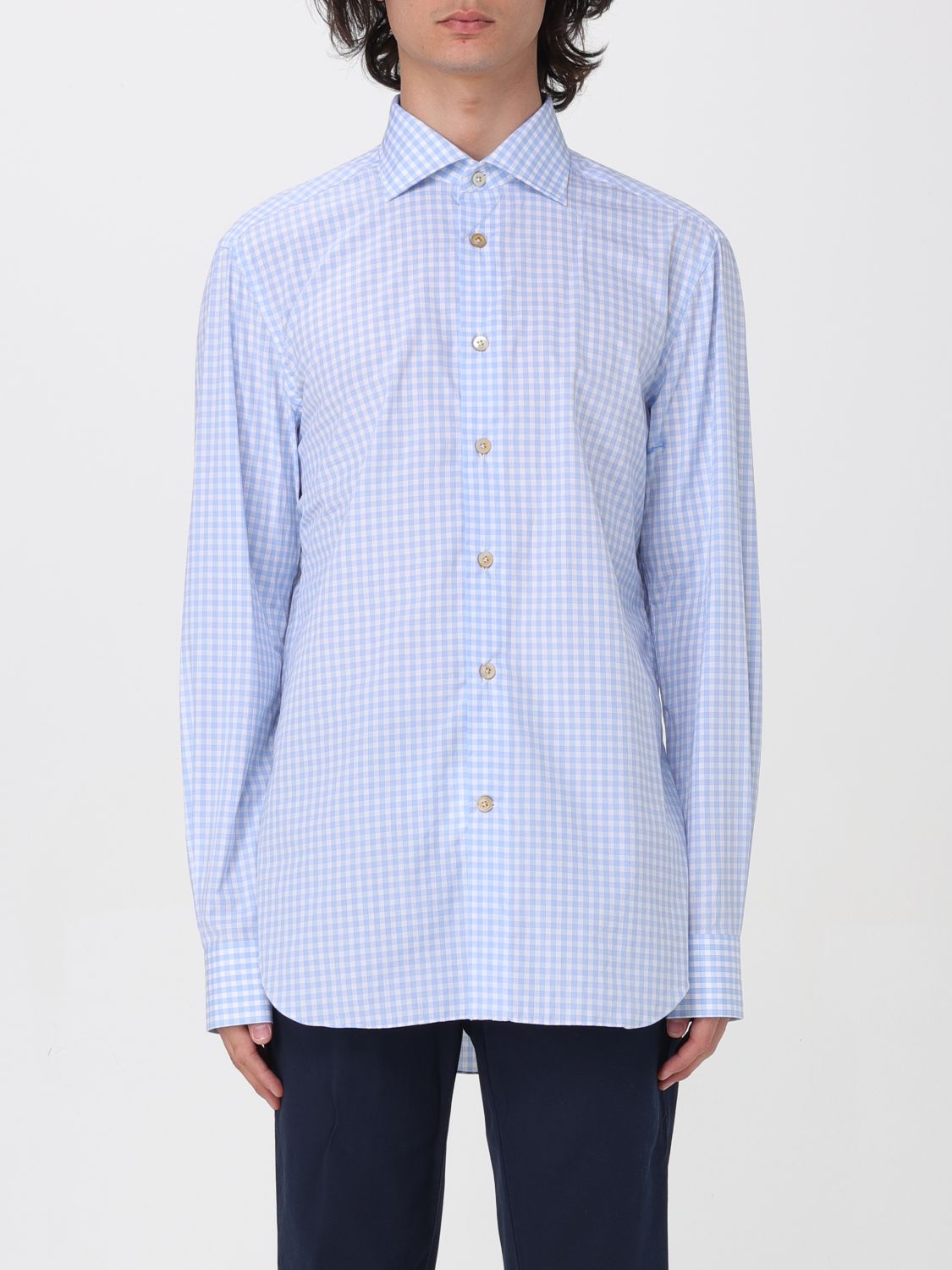 Kiton Shirt KITON Men colour Blue