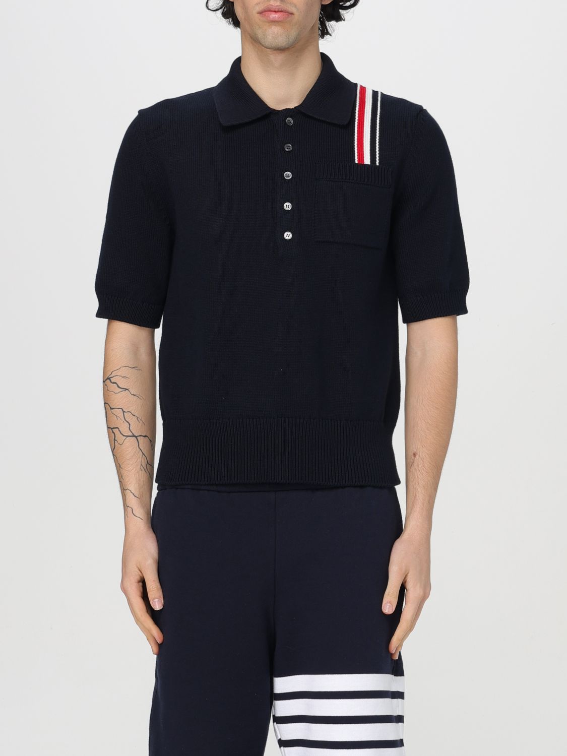 Thom Browne Polo Shirt THOM BROWNE Men colour Blue