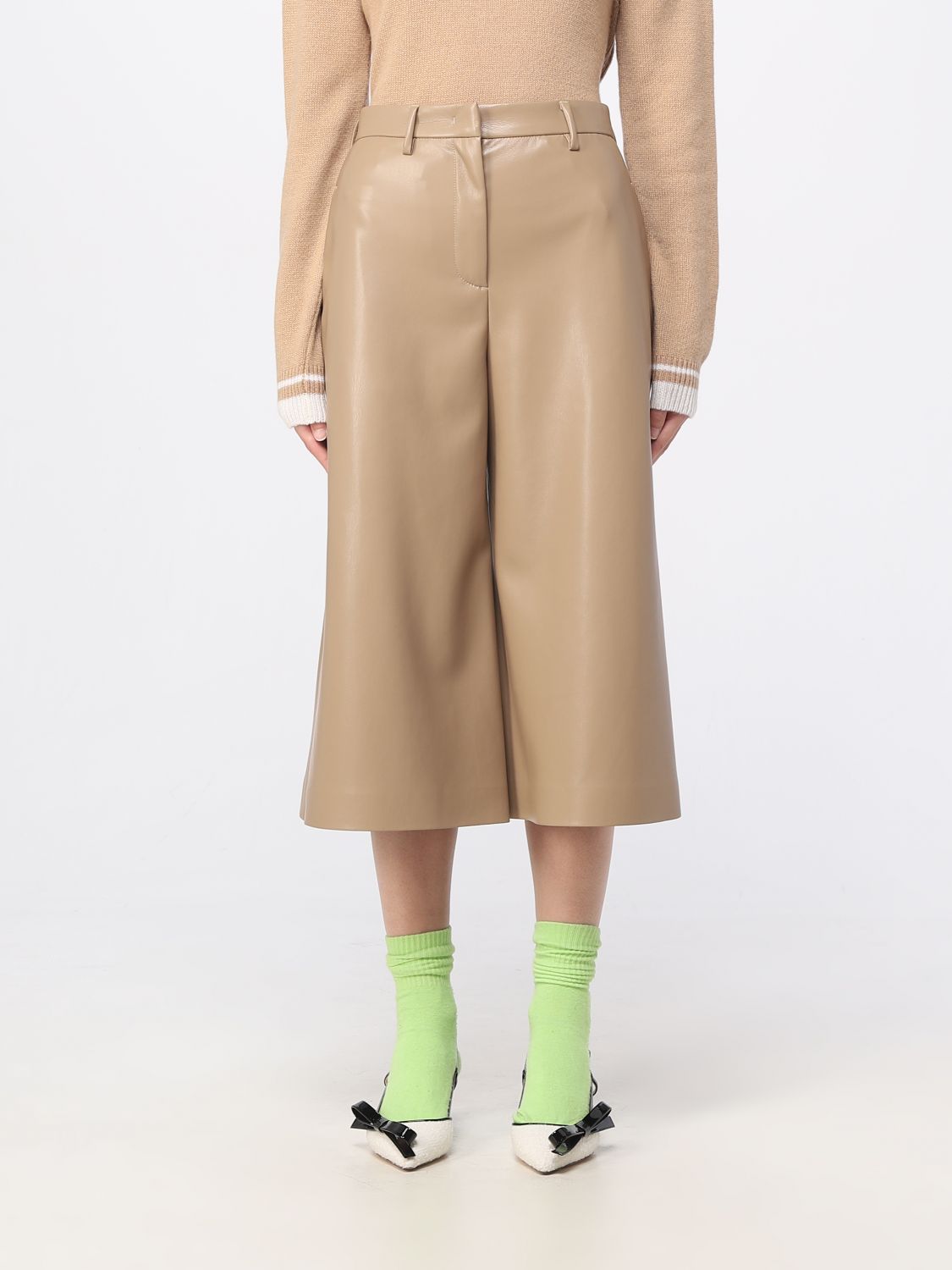 Msgm Trousers MSGM Woman colour Beige