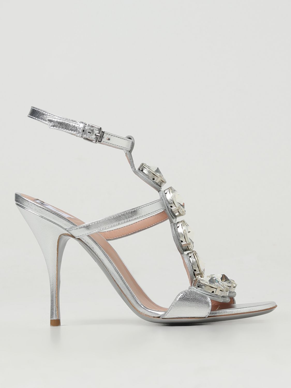 Moschino Couture Heeled Sandals MOSCHINO COUTURE Woman colour Silver