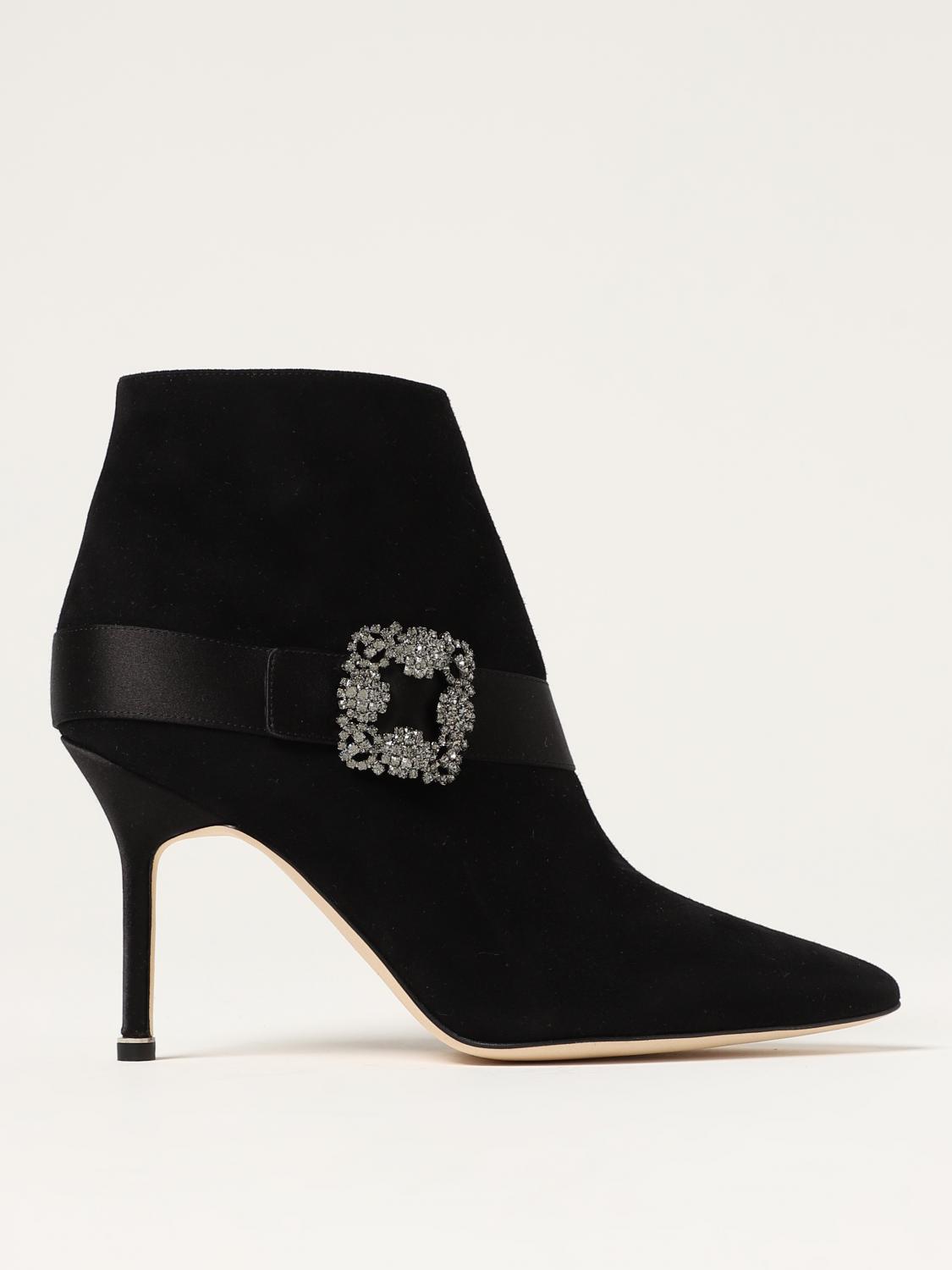 Manolo Blahnik Flat Ankle Boots MANOLO BLAHNIK Woman colour Black