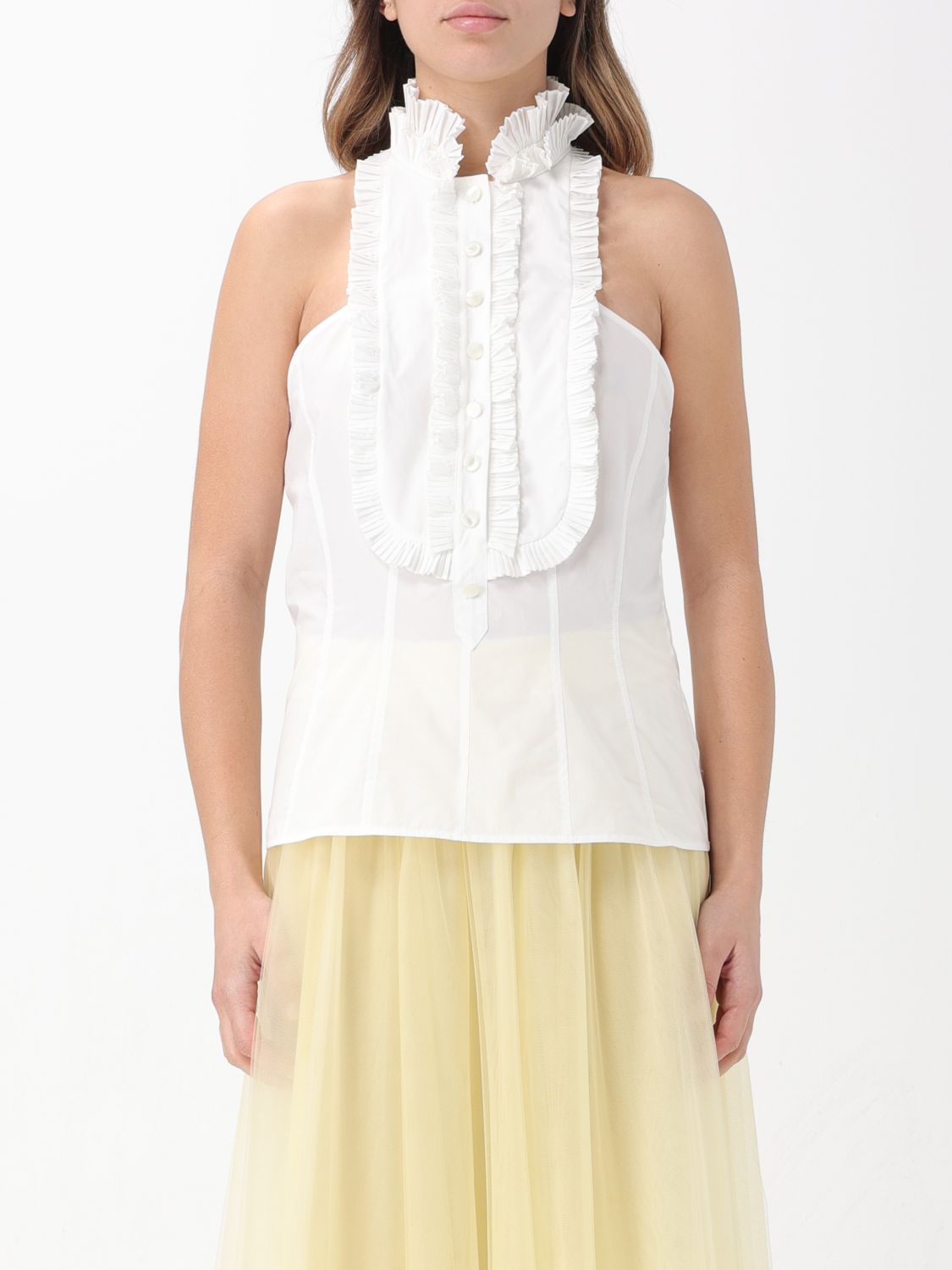 Philosophy Di Lorenzo Serafini Top PHILOSOPHY DI LORENZO SERAFINI Woman colour White