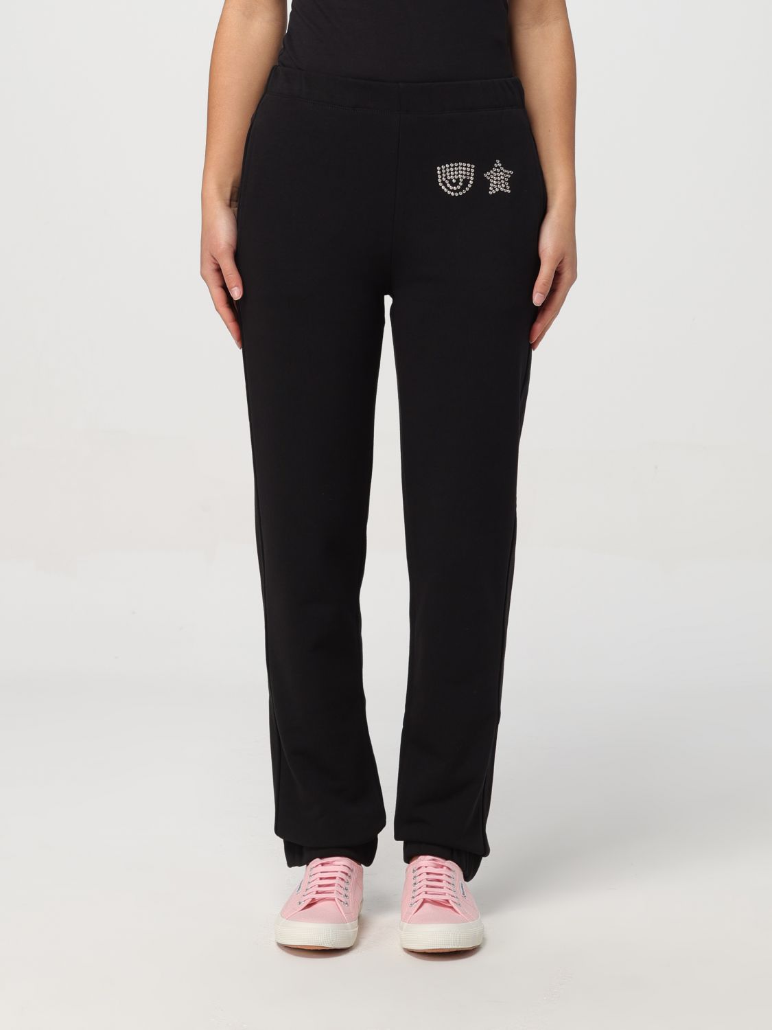 CHIARA FERRAGNI Trousers CHIARA FERRAGNI Woman colour Black