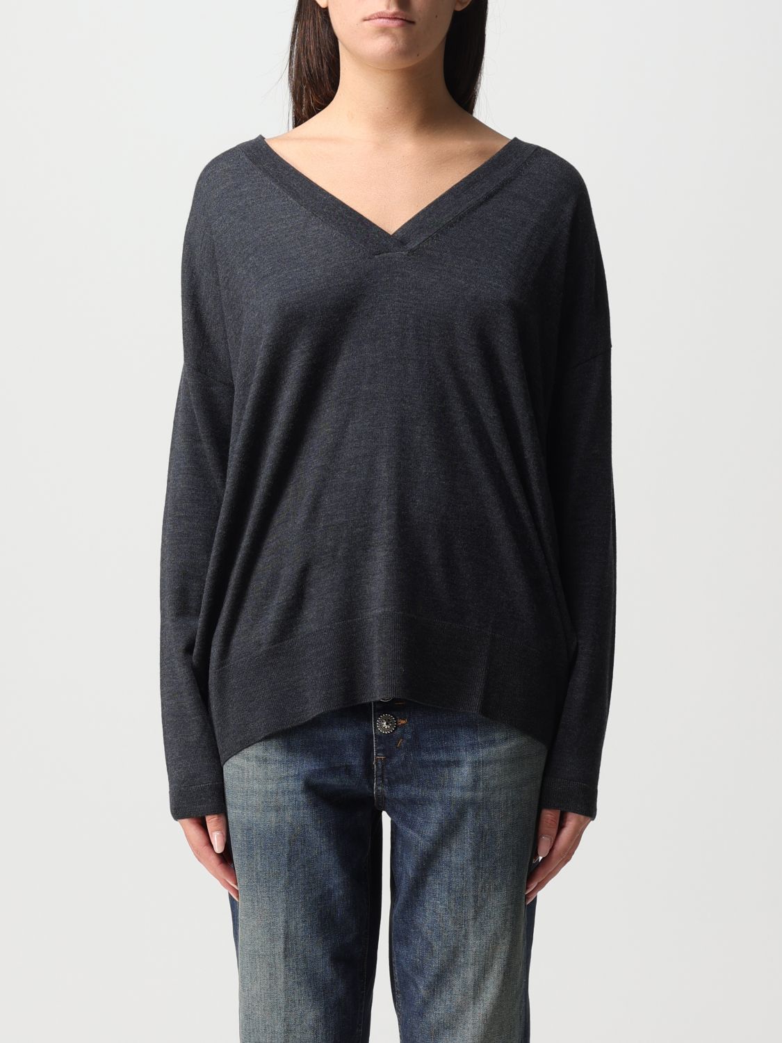 Allude Jumper ALLUDE Woman colour Charcoal