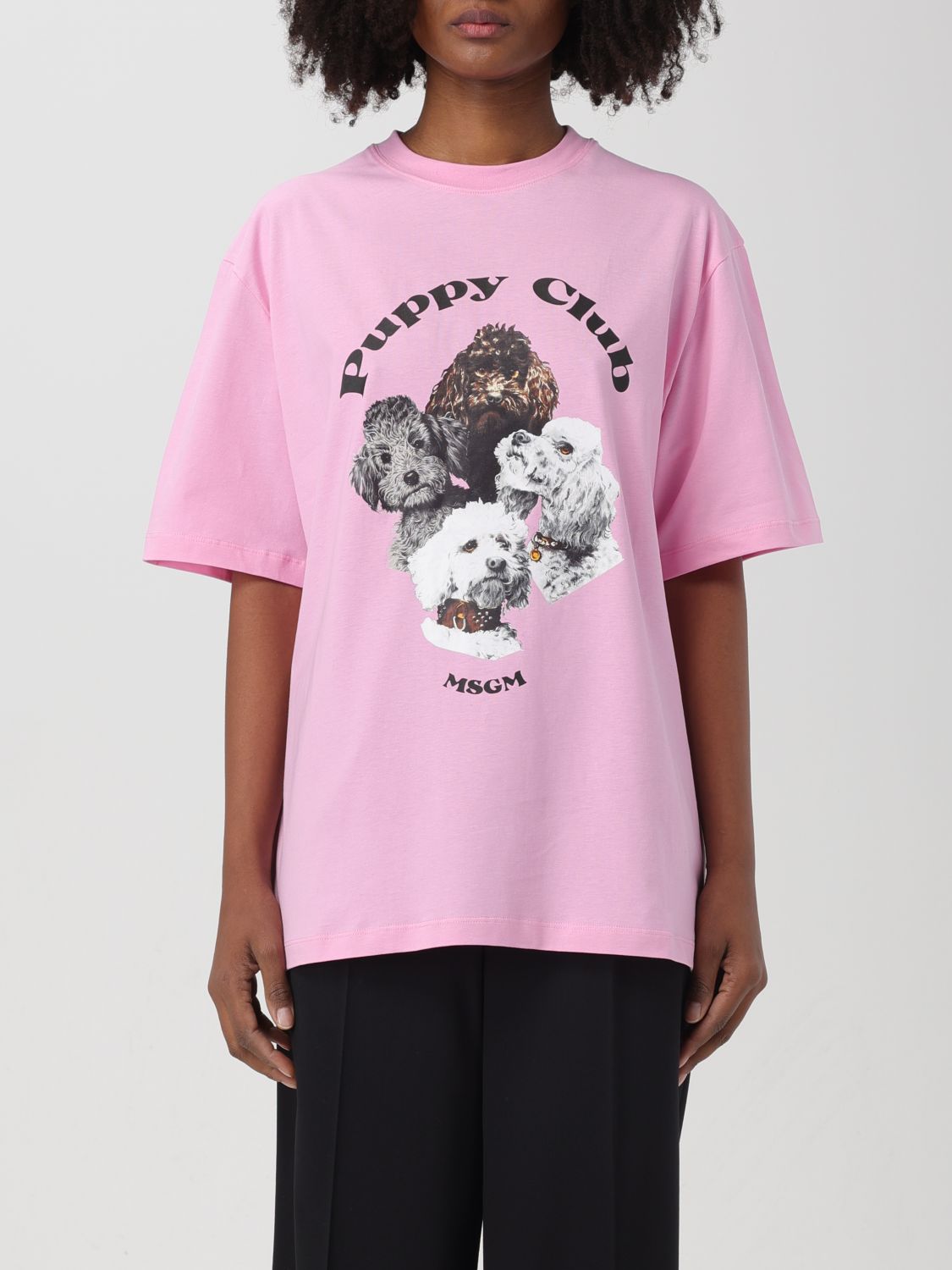 Msgm T-Shirt MSGM Woman colour Pink