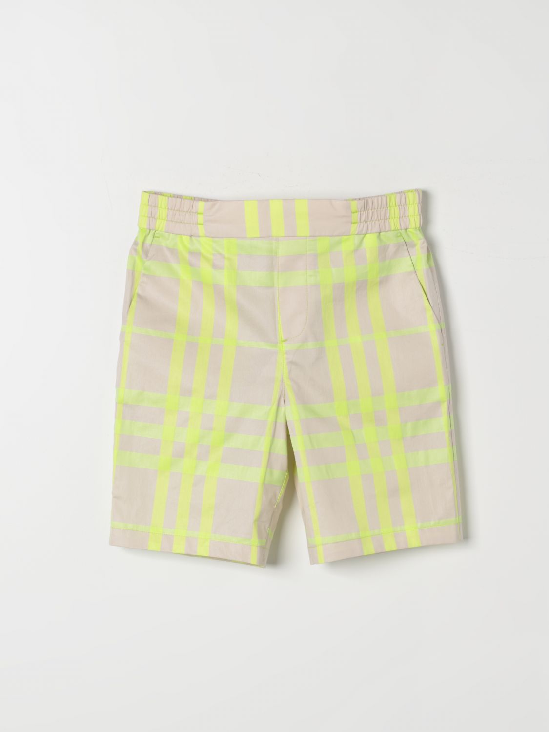 Burberry Kids Shorts BURBERRY KIDS Kids colour Lime