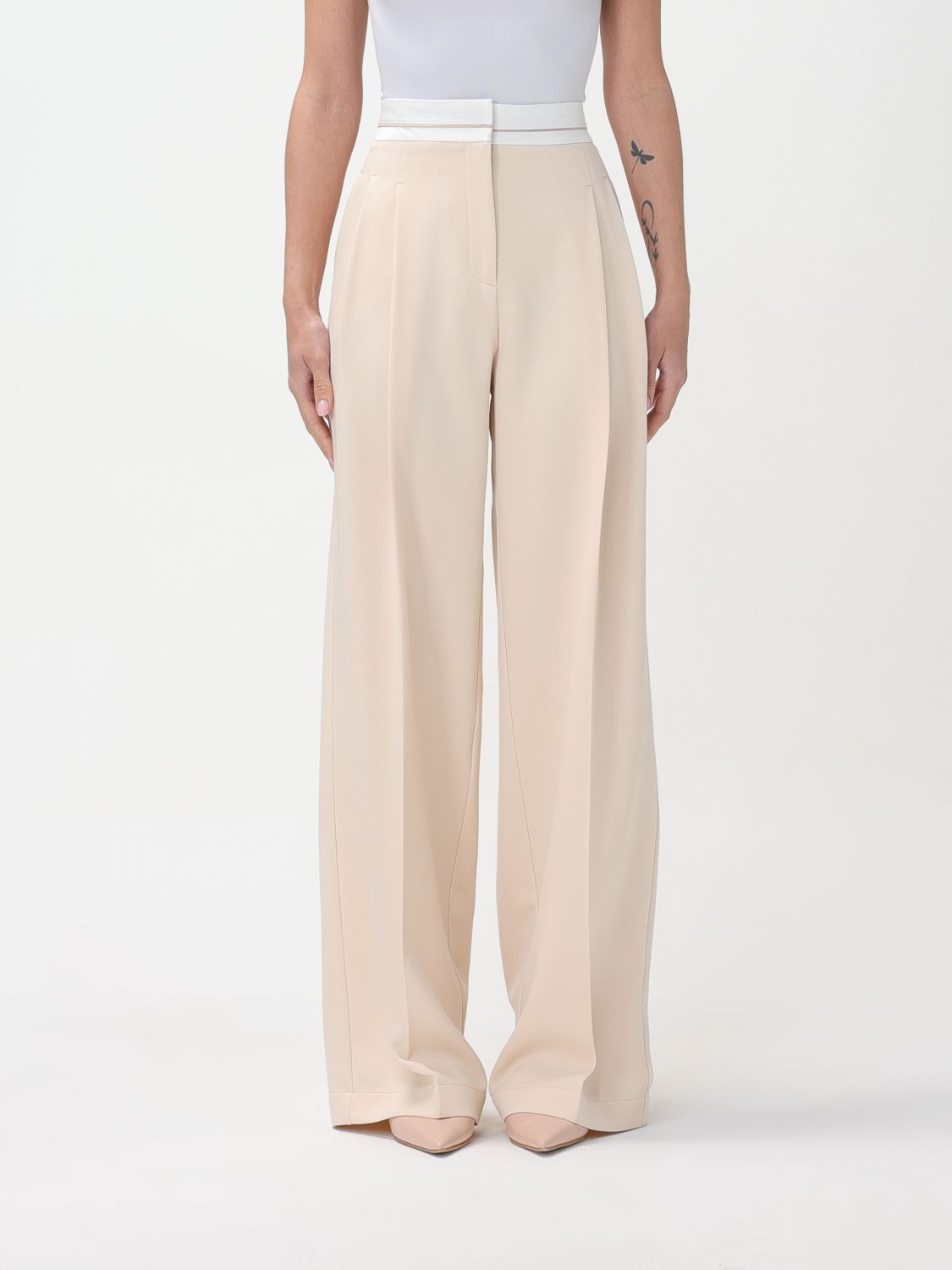 Patrizia Pepe Trousers PATRIZIA PEPE Woman colour Ivory