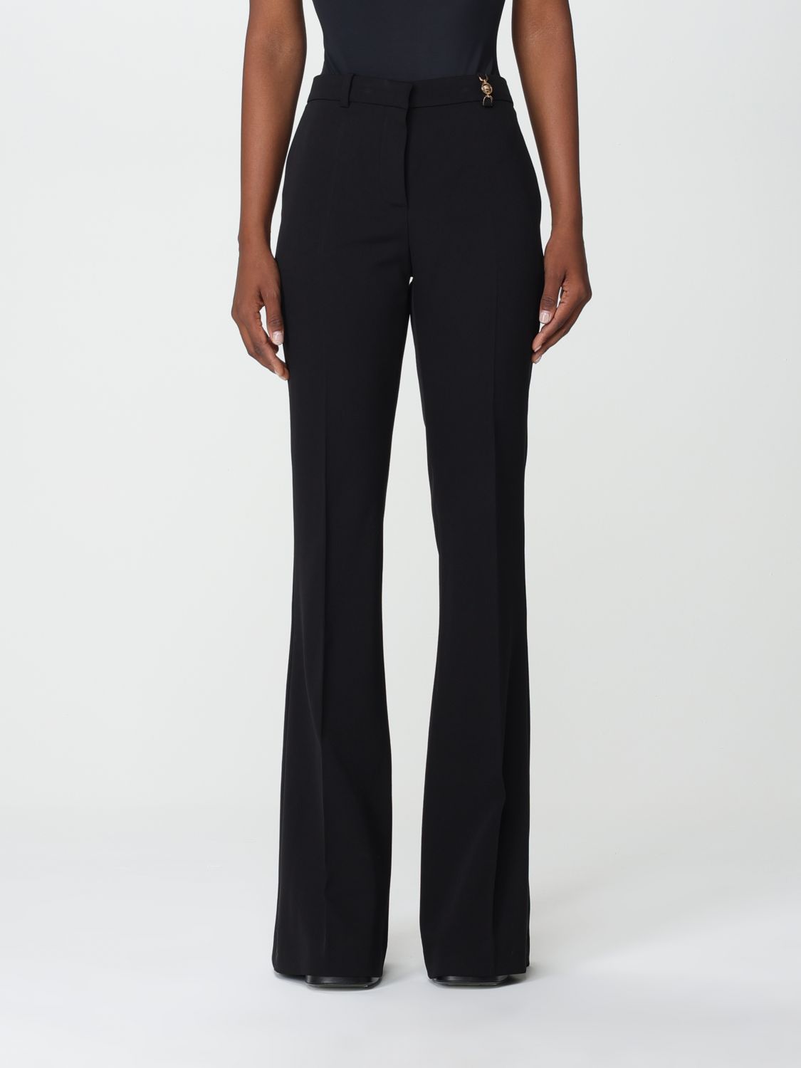 Versace Trousers VERSACE Woman colour Black