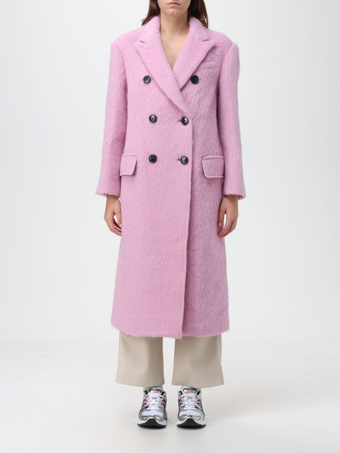 Stand Studio Coat STAND STUDIO Woman colour Pink