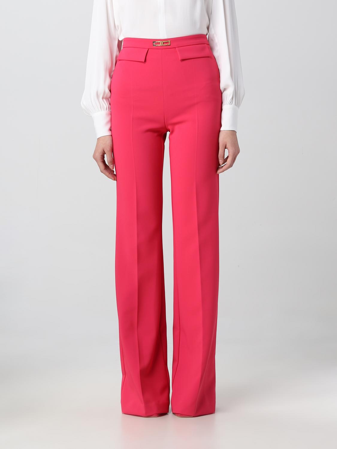 Elisabetta Franchi Trousers ELISABETTA FRANCHI Woman colour Fuchsia