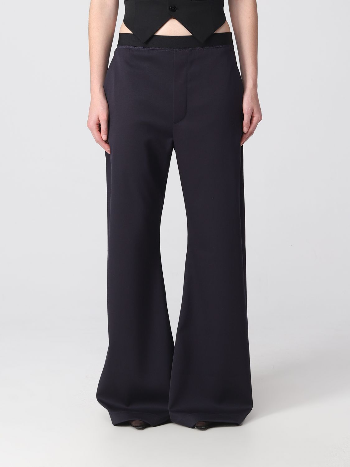 MM6 Maison Margiela Trousers MM6 MAISON MARGIELA Woman colour Ink