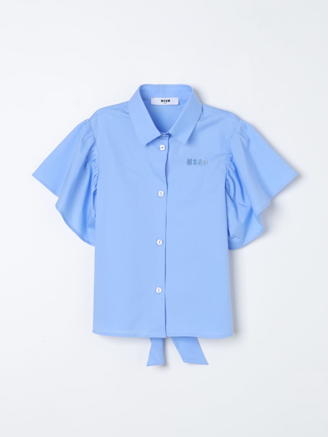 Msgm Kids Shirt MSGM KIDS Kids colour Gnawed Blue