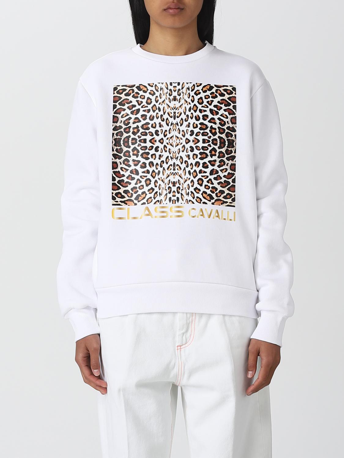 Class Roberto Cavalli Sweatshirt CLASS ROBERTO CAVALLI Woman colour White