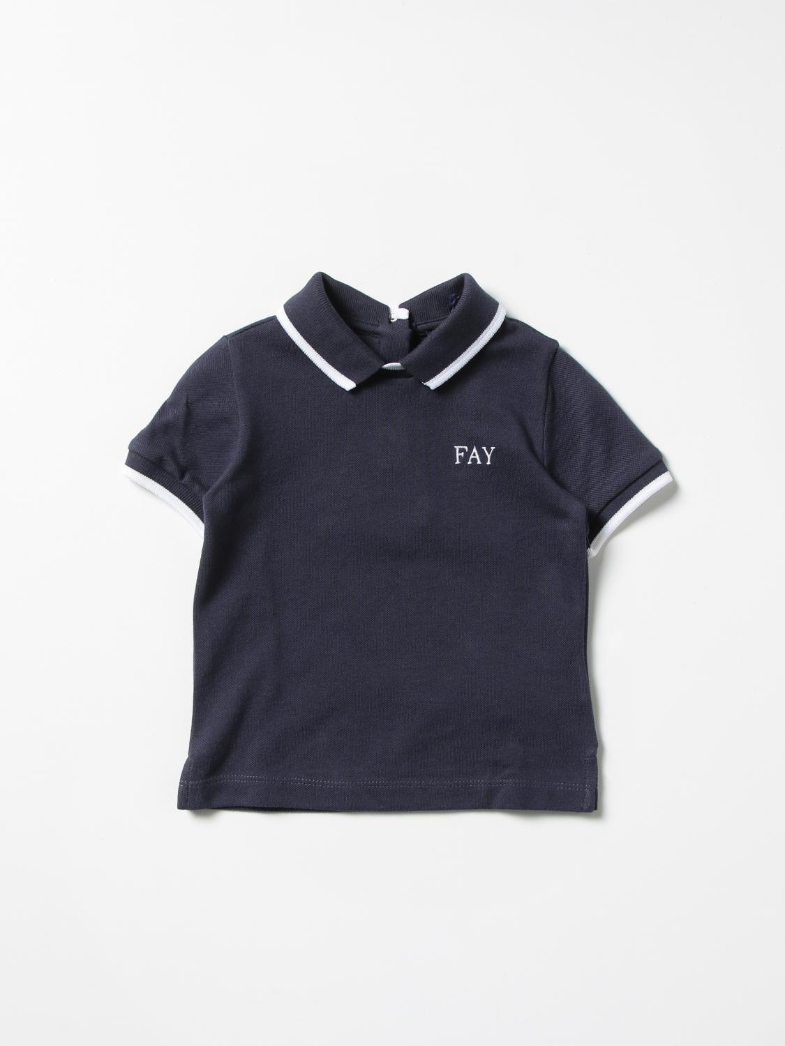 Fay T-Shirt FAY Kids colour Gnawed Blue