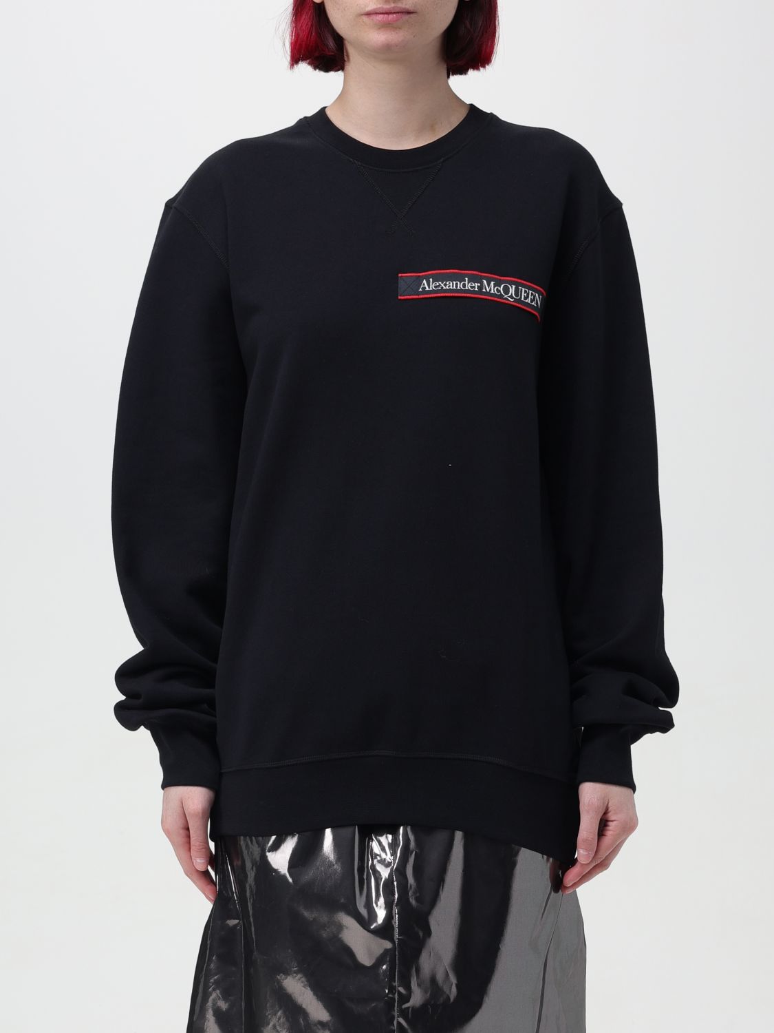 Alexander McQueen Sweatshirt ALEXANDER MCQUEEN Woman colour Black