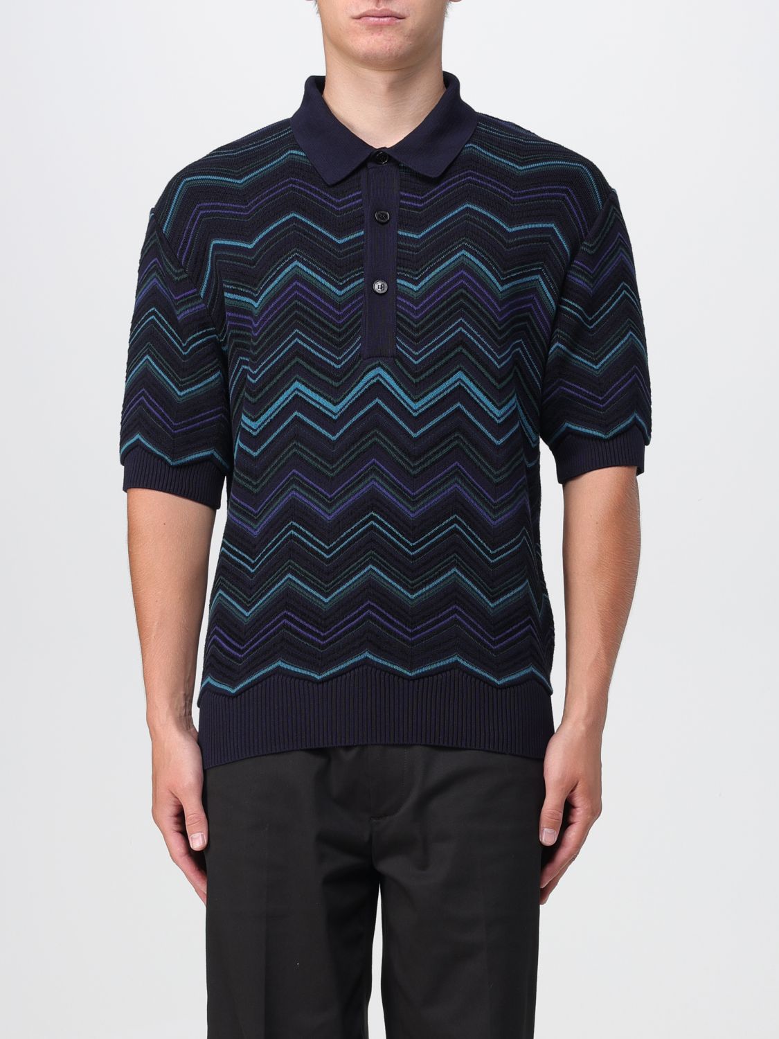 Missoni Polo Shirt MISSONI Men colour Blue