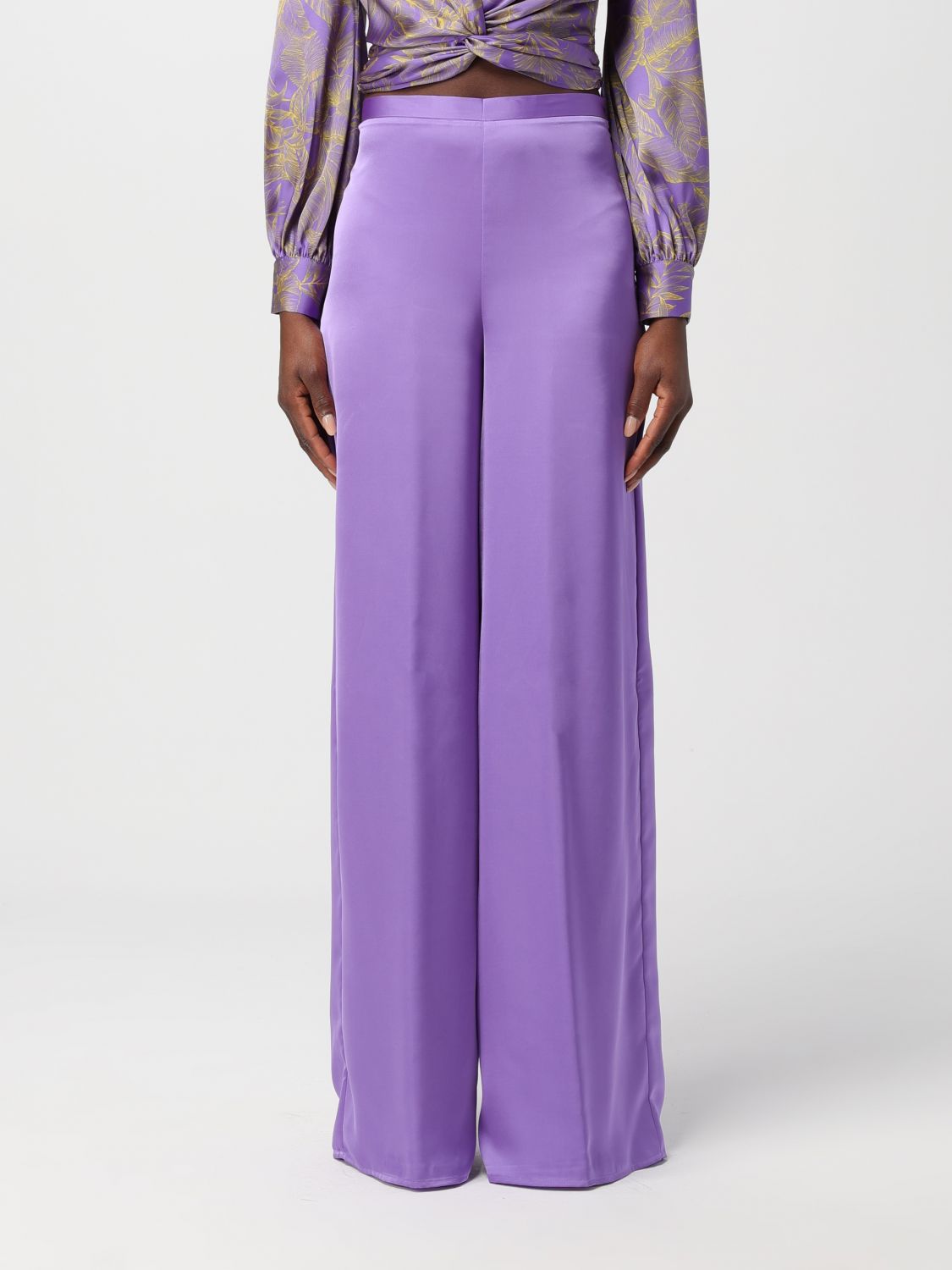 Simona Corsellini Trousers SIMONA CORSELLINI Woman colour Violet