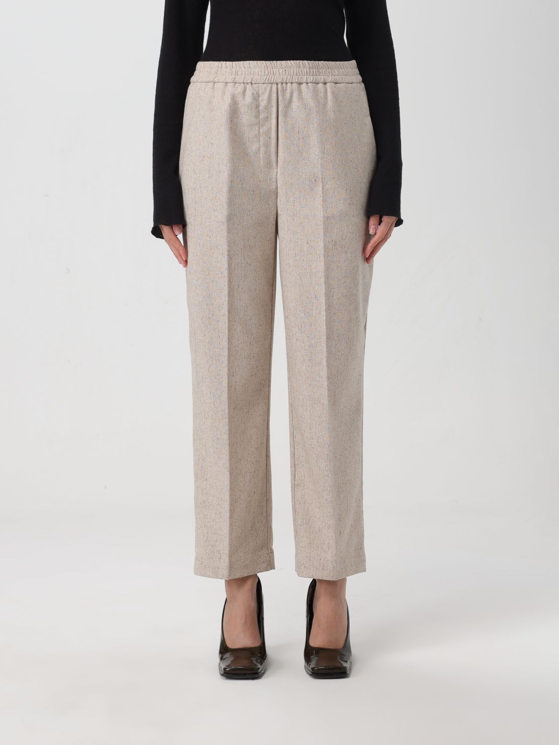 Erika Cavallini Trousers ERIKA CAVALLINI Woman colour Beige