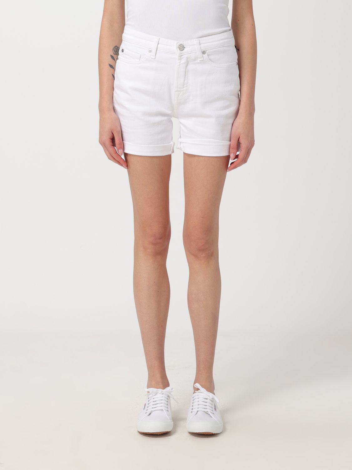 7 For All Mankind Short 7 FOR ALL MANKIND Woman colour White
