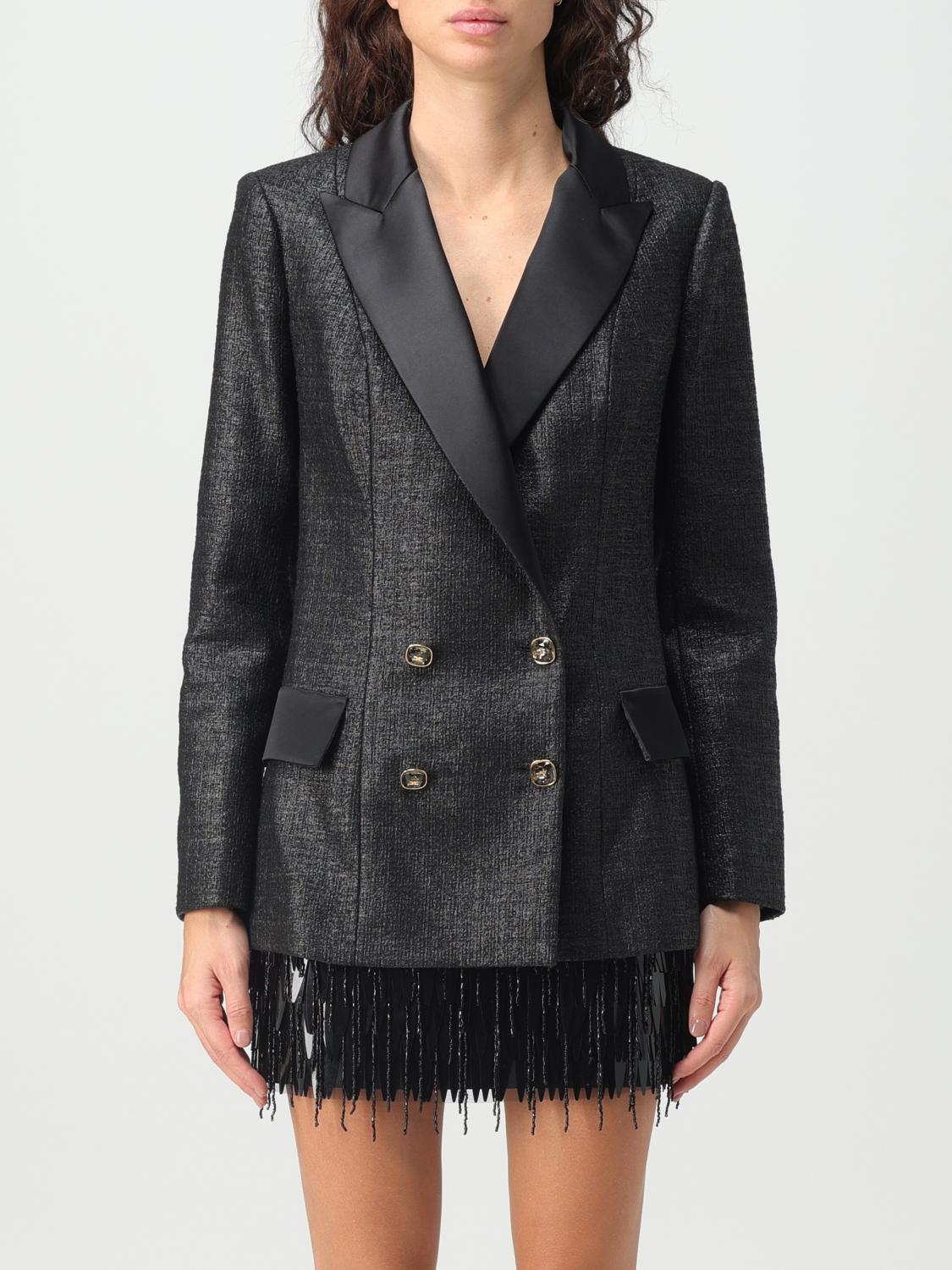 Elisabetta Franchi Blazer ELISABETTA FRANCHI Woman colour Black