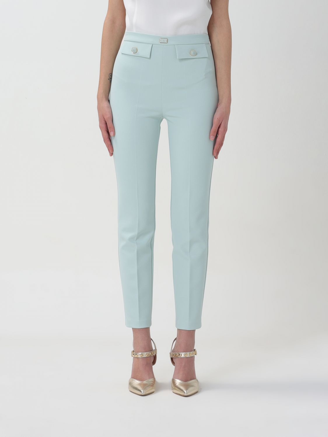 Elisabetta Franchi Trousers ELISABETTA FRANCHI Woman colour Water