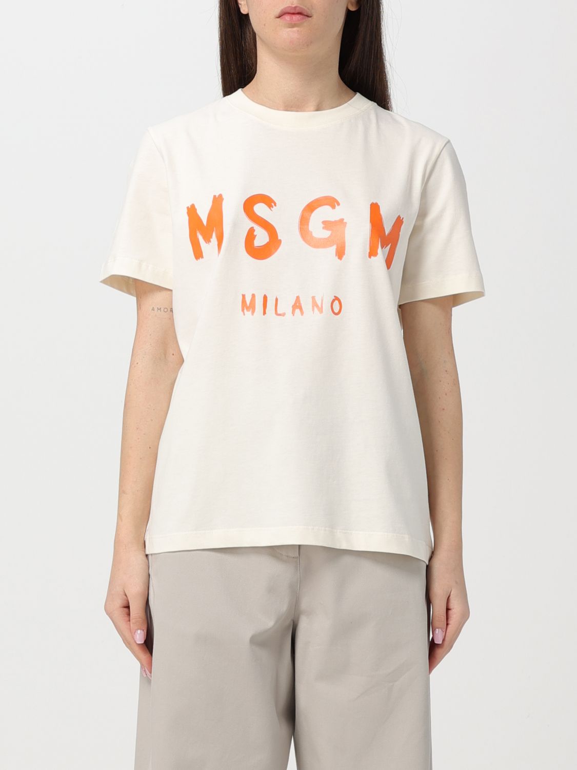 Msgm T-Shirt MSGM Woman colour White 1