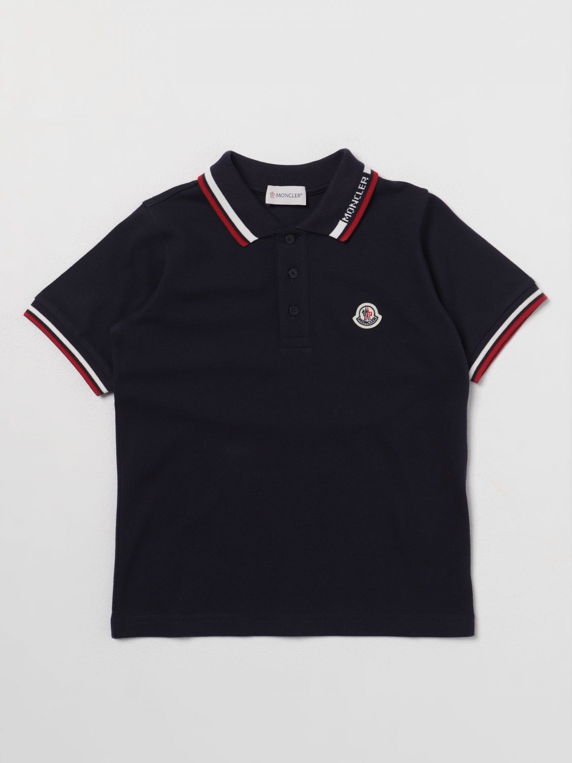 Moncler Polo Shirt MONCLER Kids colour Blue