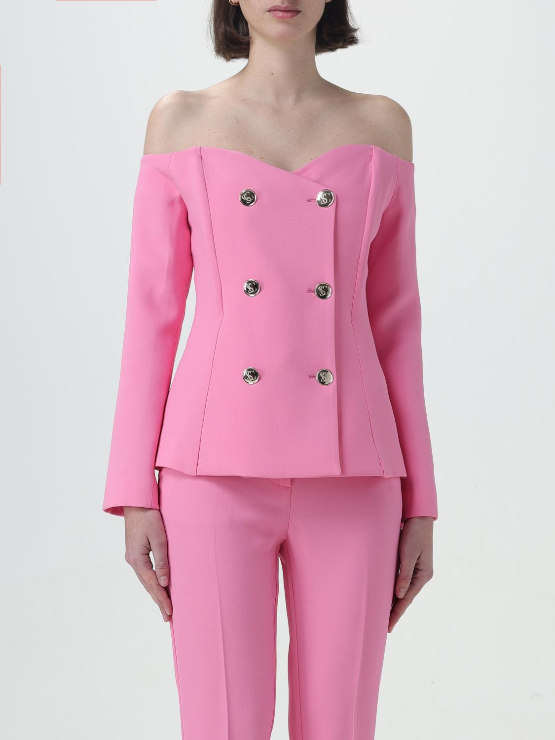 Simona Corsellini Blazer SIMONA CORSELLINI Woman colour Pink