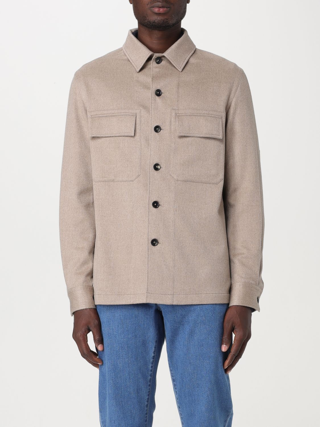 zegna Jacket ZEGNA Men colour Beige