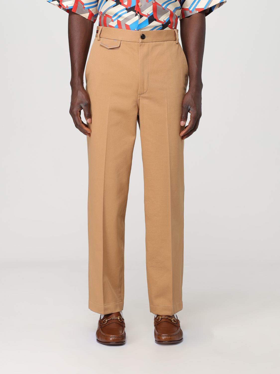 Gucci Pants GUCCI Men color Camel