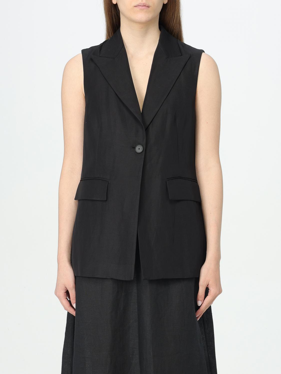 Liviana Conti Waistcoat LIVIANA CONTI Woman color Black